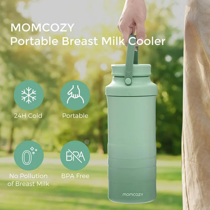 Portable Breast Milk Cooler - Green - 650 ml