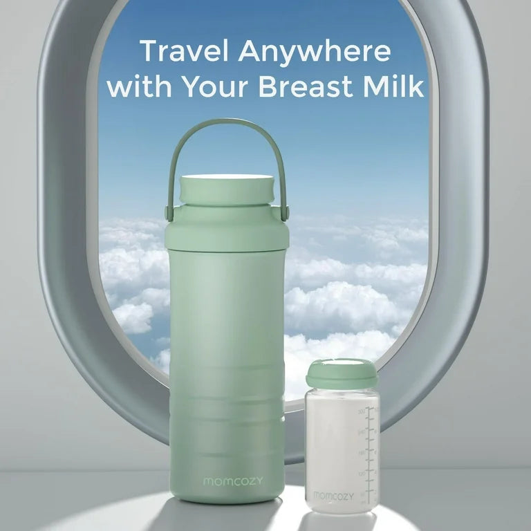 Portable Breast Milk Cooler - Green - 650 ml