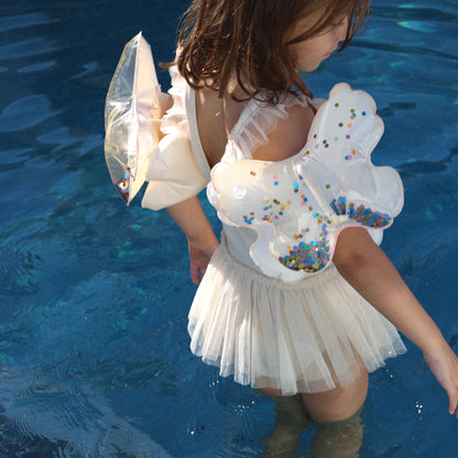 Inflatable Arm Band - Cotton Candy Glitter