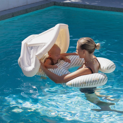Float Together Baby Seat - Duck Sage Stripe