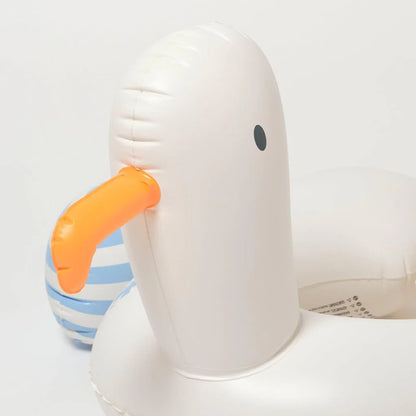 Tube Pool Ring - Sid the Seagull Blue Stripe