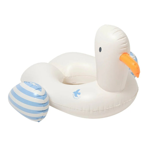 Tube Pool Ring - Sid the Seagull Blue Stripe