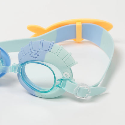 Swimming Googles - Finn the Fish Aqua Blue