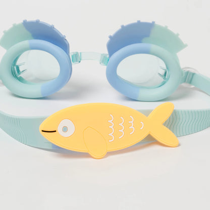 Swimming Googles - Finn the Fish Aqua Blue