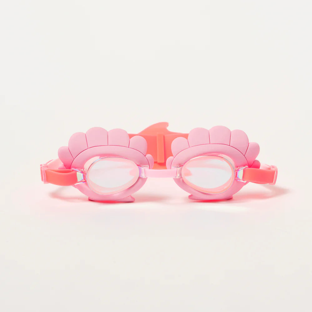 Mini Swim Googles - Melody the Mermaid Neon Strawberry
