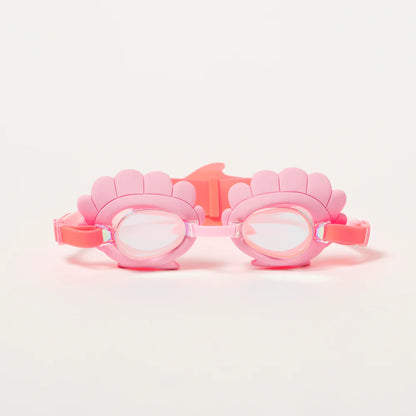 Mini Swim Googles - Melody the Mermaid Neon Strawberry