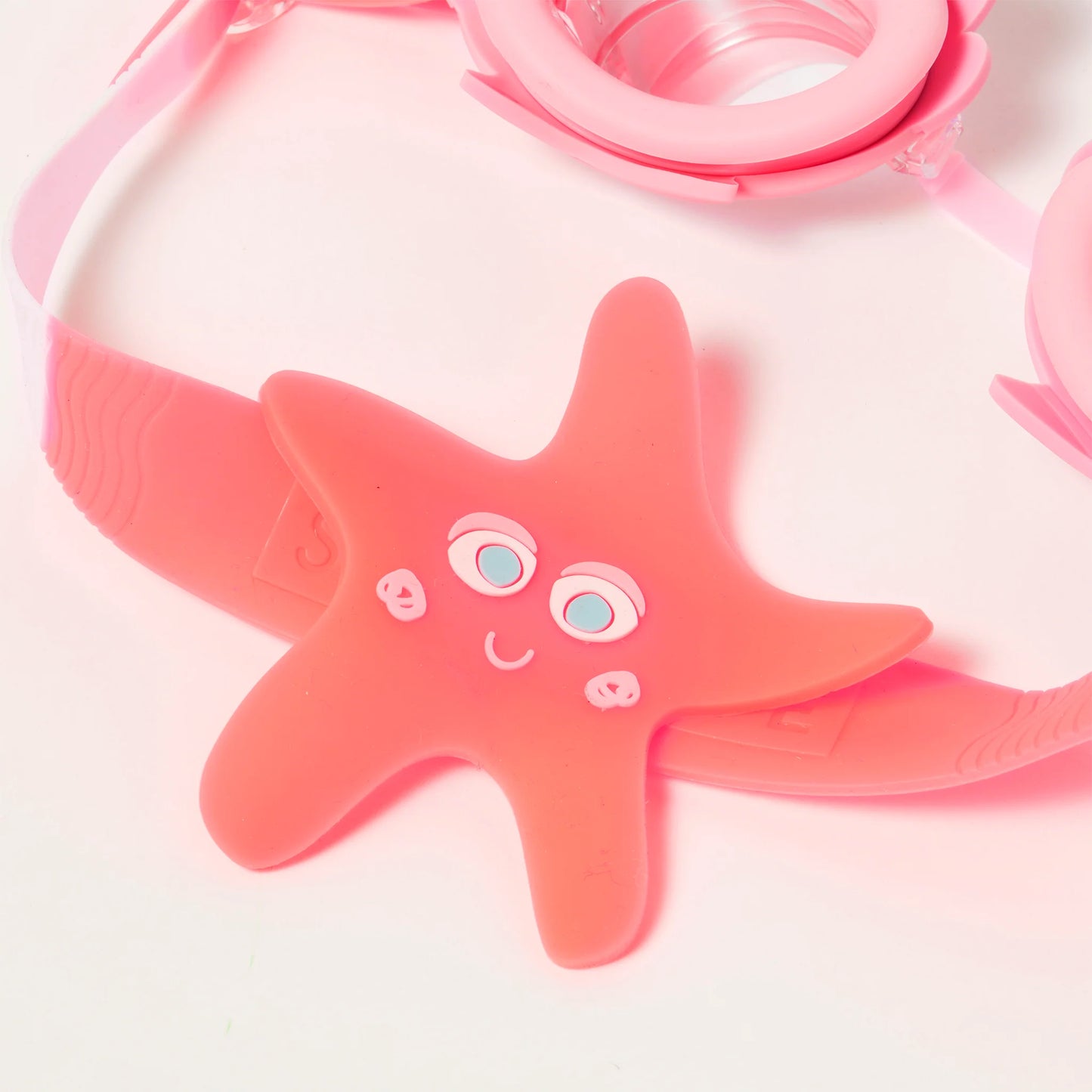 Mini Swim Googles - Melody the Mermaid Neon Strawberry