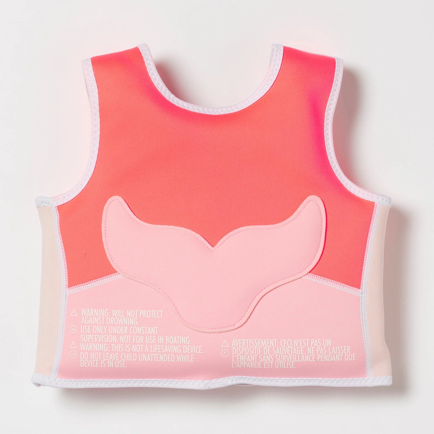 Swim Vest - Melody the Mermaid Neon Strawberry - 2-3 Years