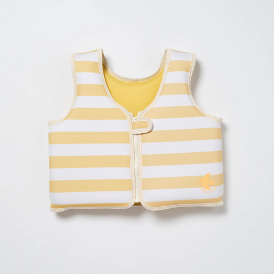 Swim Vest - Sammy the Seagull Mustard Stripe - 3-6 Years