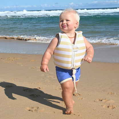 Swim Vest - Shark Tribe Blue Neon Citrus - 2-3 Years
