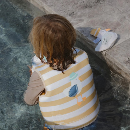 Swim Vest - Shark Tribe Blue Neon Citrus - 2-3 Years