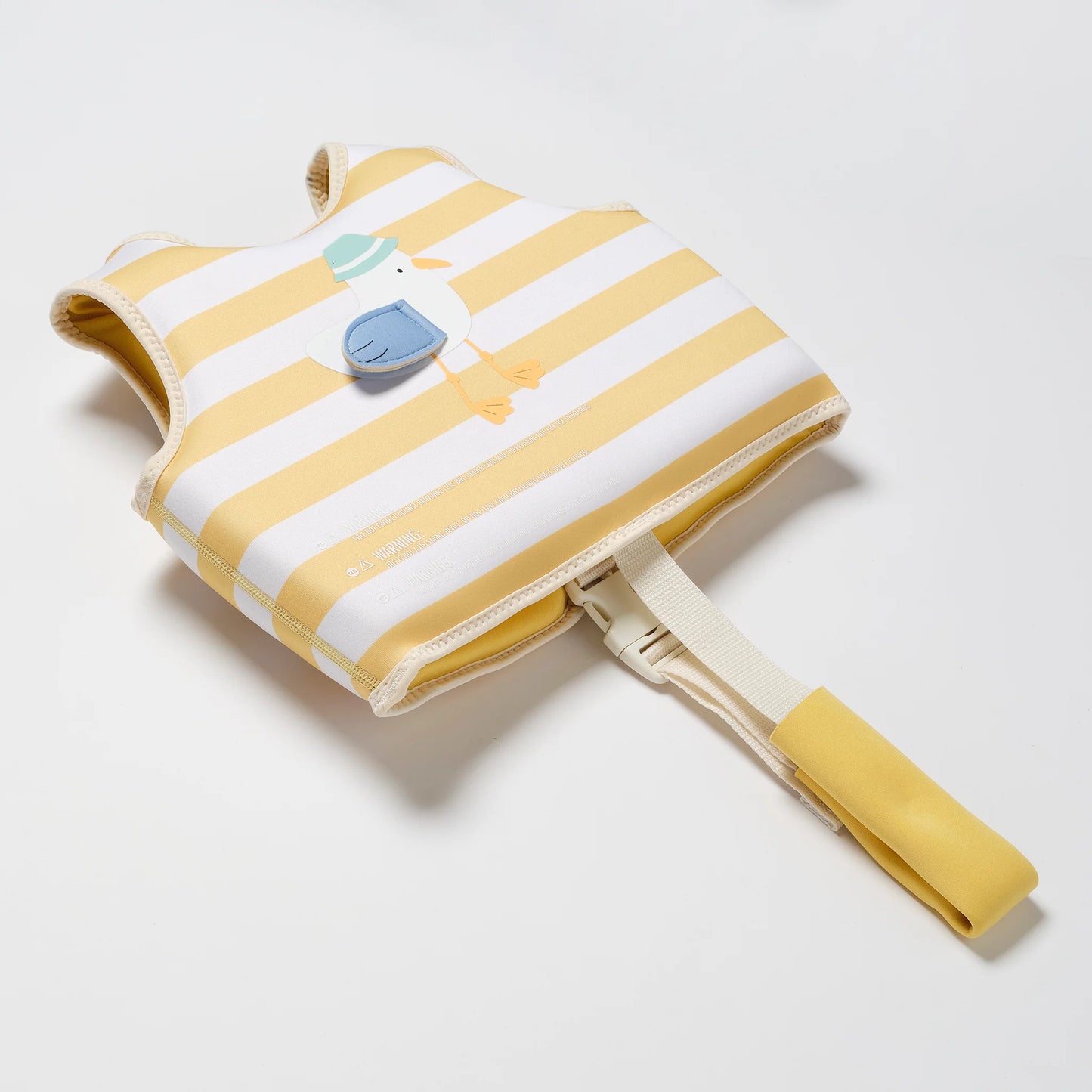 Swim Vest - Sammy the Seagull Mustard Stripe - 1-2 Years