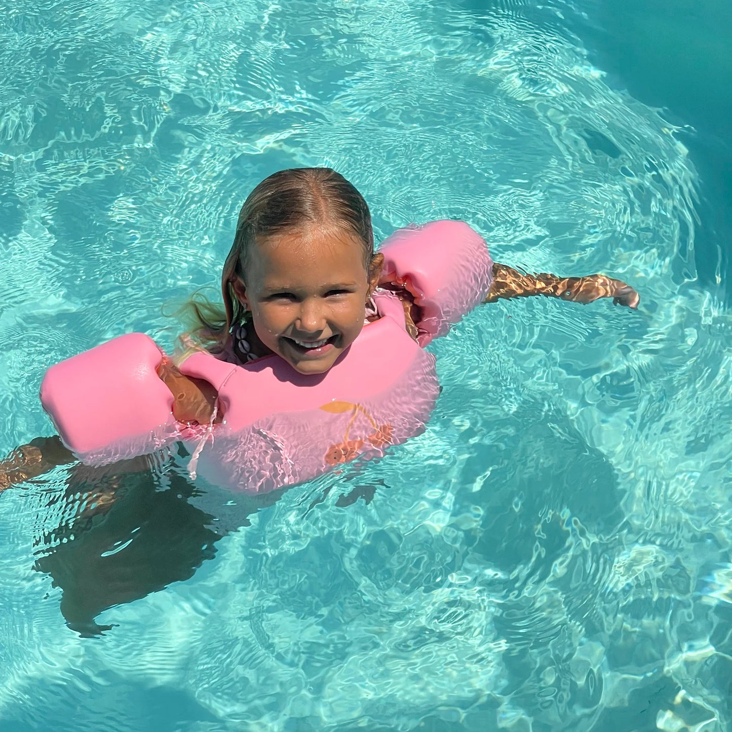Floatie Jacket 4-6 - Cotton Candy Cherry