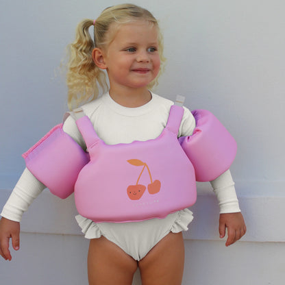Floatie Jacket 4-6 - Cotton Candy Cherry