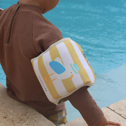 Kids Floaties - Sammy the Seagull Mustard Stripe