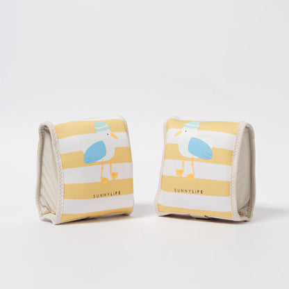 Kids Floaties - Sammy the Seagull Mustard Stripe