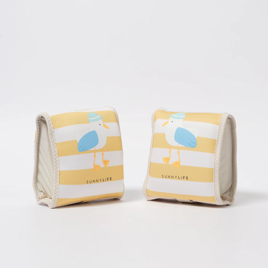 Kids Floaties - Sammy the Seagull Mustard Stripe