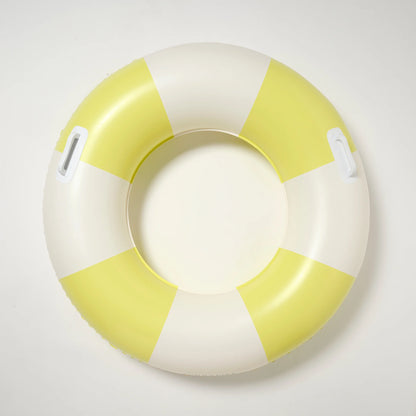 Slim Tube Pool Ring - Tides Out Citrus Stripe