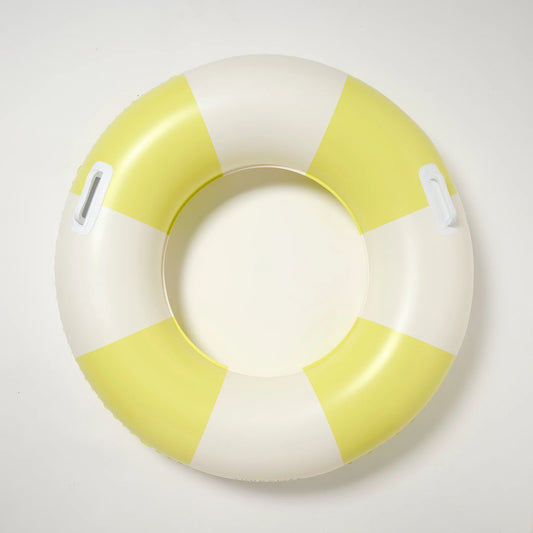 Slim Tube Pool Ring - Tides Out Citrus Stripe