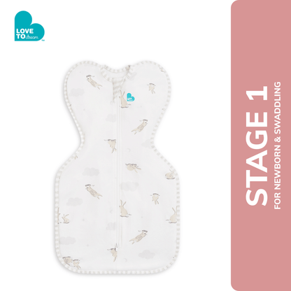 Swaddle Up™ Original 1.0 TOG - Cloud Bunnies - SMALL