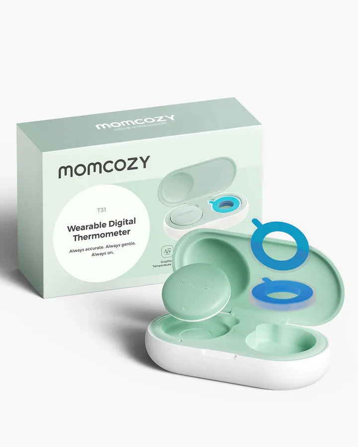 Smart Wearable Baby Thermometer - Medical-Grade Accuracy & Real-Time App Monitoring