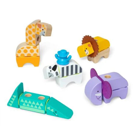 Blockables Safari Animals Building Set - 34pc