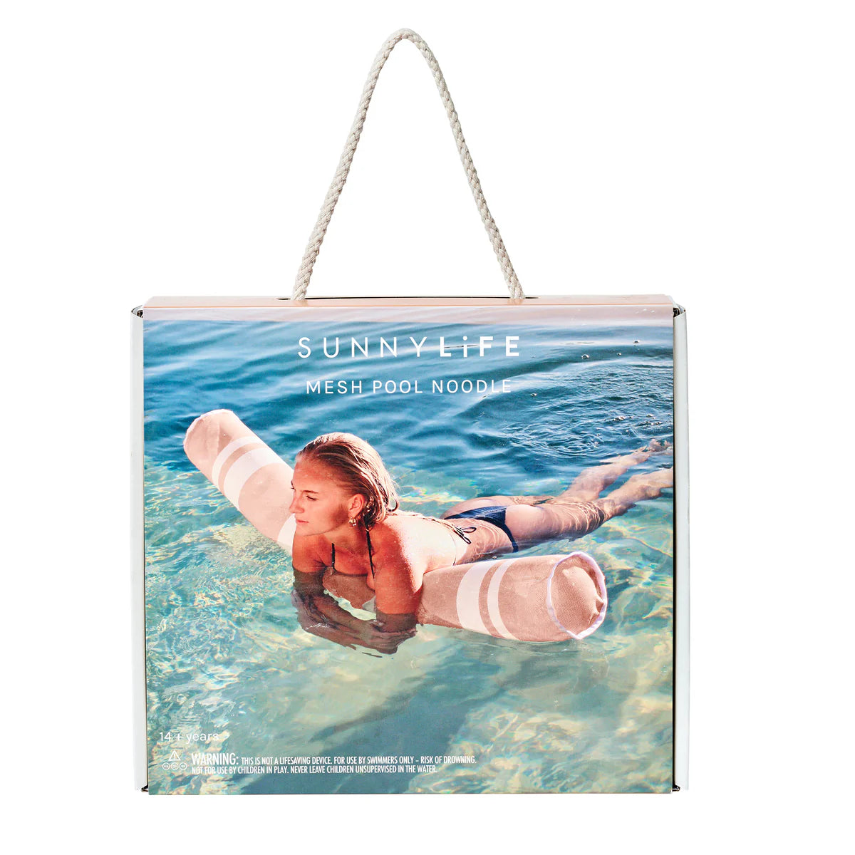 Mesh Pool Noodle - Tierra Clay Stripe