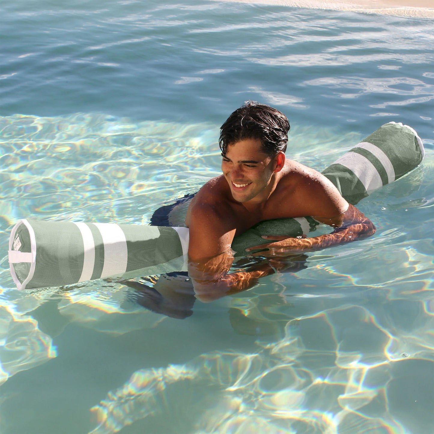 Mesh Pool Noodle - Seagrass Stripe