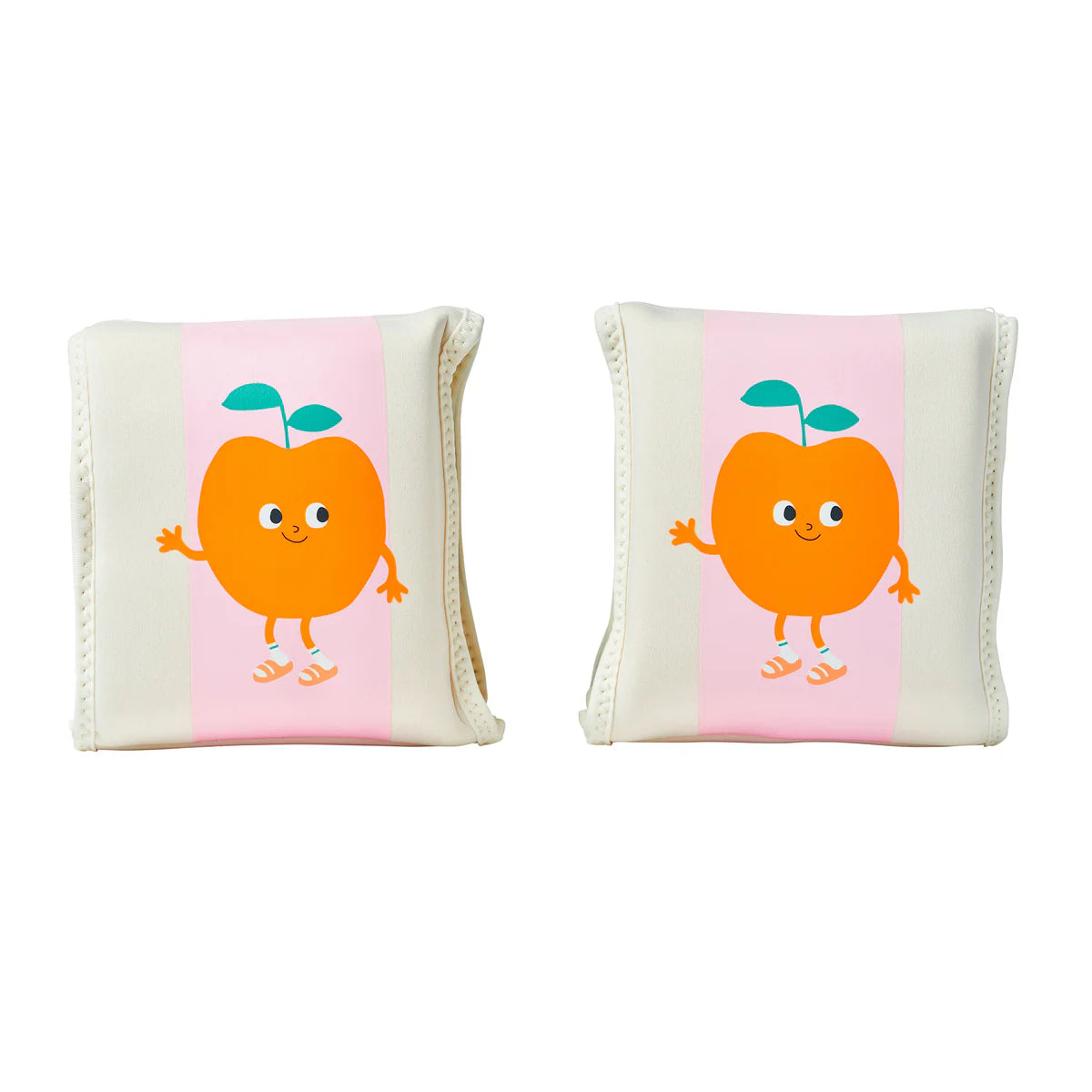 Kids Neoprene Arm Floaties - Poppy the Peach Pink Stripe