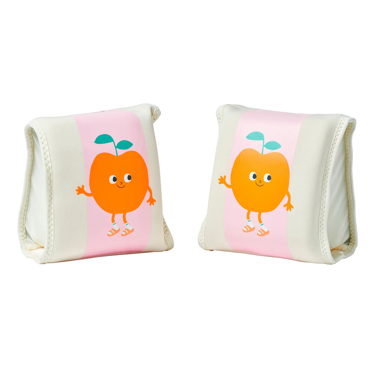 Kids Neoprene Arm Floaties - Poppy the Peach Pink Stripe
