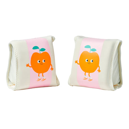 Kids Neoprene Arm Floaties - Poppy the Peach Pink Stripe