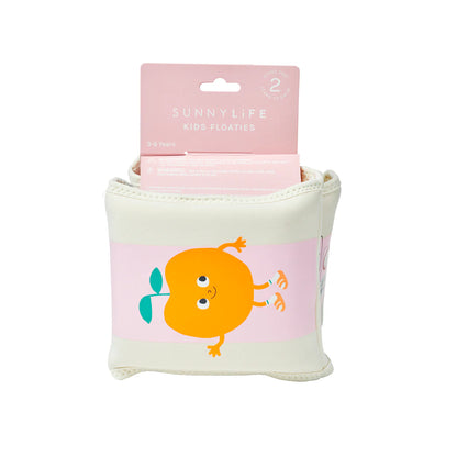 Kids Neoprene Arm Floaties - Poppy the Peach Pink Stripe