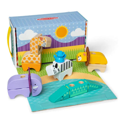 Blockables Safari Animals Building Set - 34pc