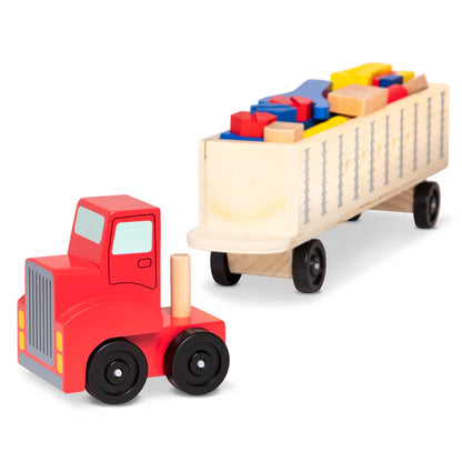 Wooden Big Rig Building Set