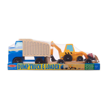 Wooden Dump Truck & Loader