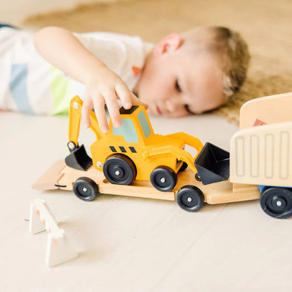 Wooden Dump Truck & Loader