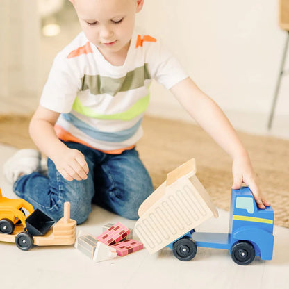 Wooden Dump Truck & Loader