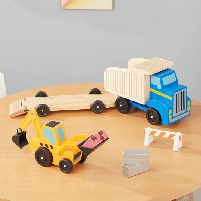Wooden Dump Truck & Loader