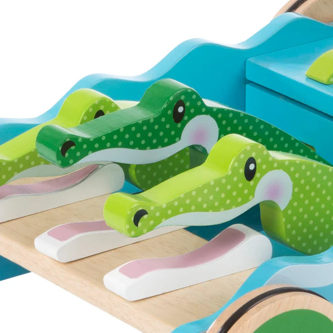 First Play - Chomp and Clack Alligator Push Toy