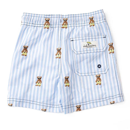 Teddy Icon Embroidered Swim Trunks