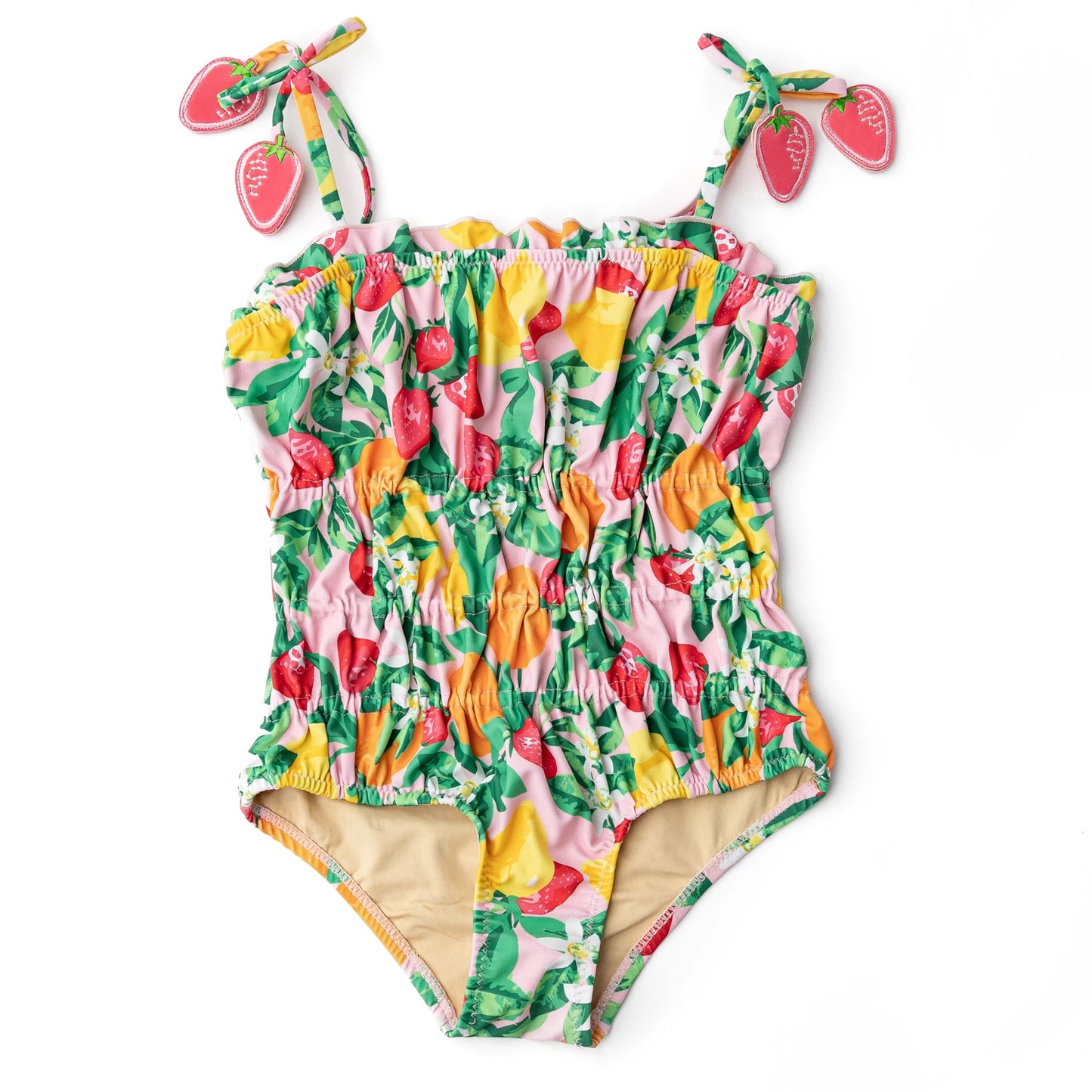 Fruit Punch Girls Smocked One Piece Swimsuit