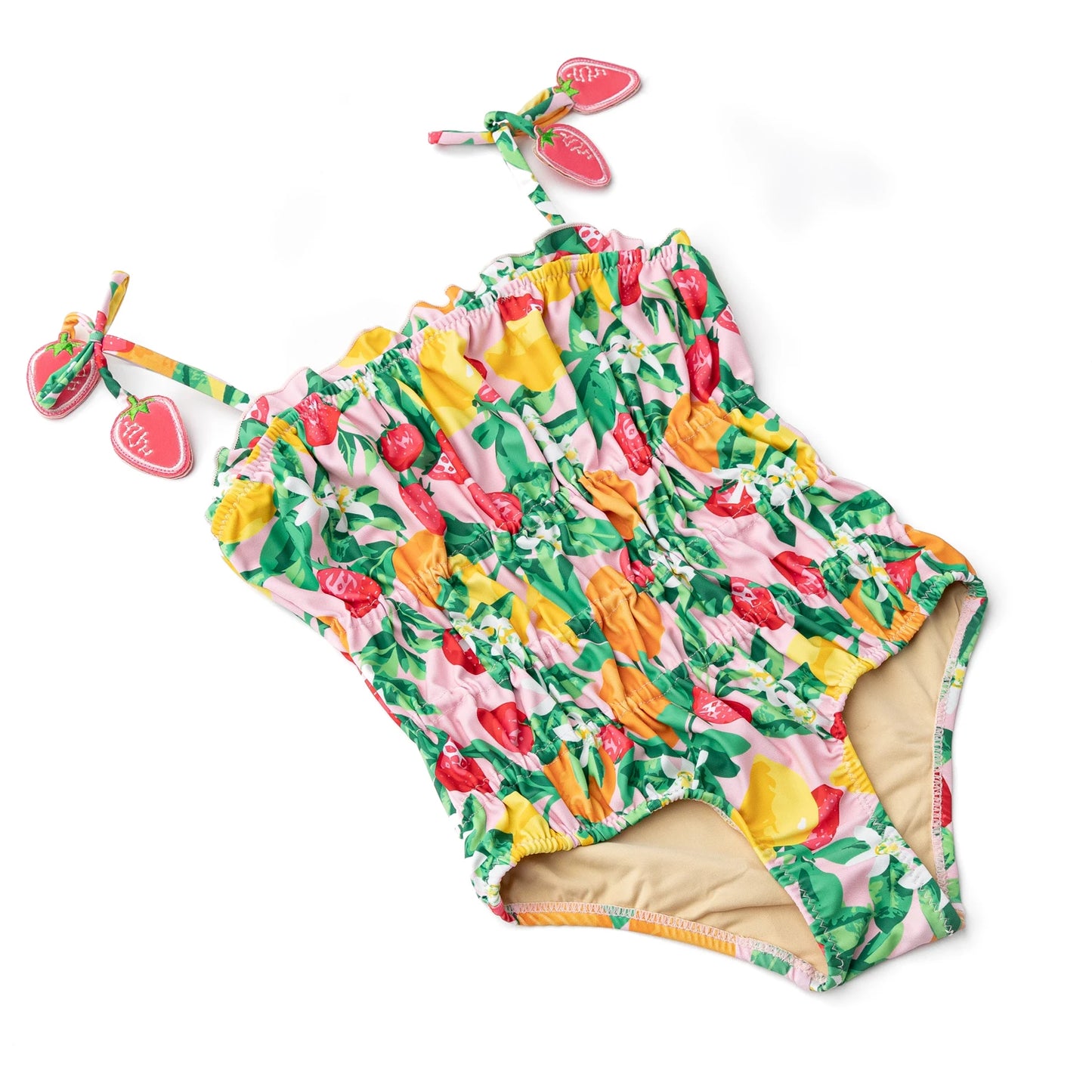 Fruit Punch Girls Smocked One Piece Swimsuit