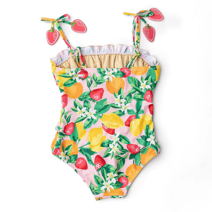 Fruit Punch Girls Smocked One Piece Swimsuit