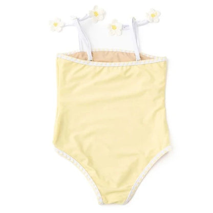 Butter Daisy Girls Crochet One Piece Swimsuit
