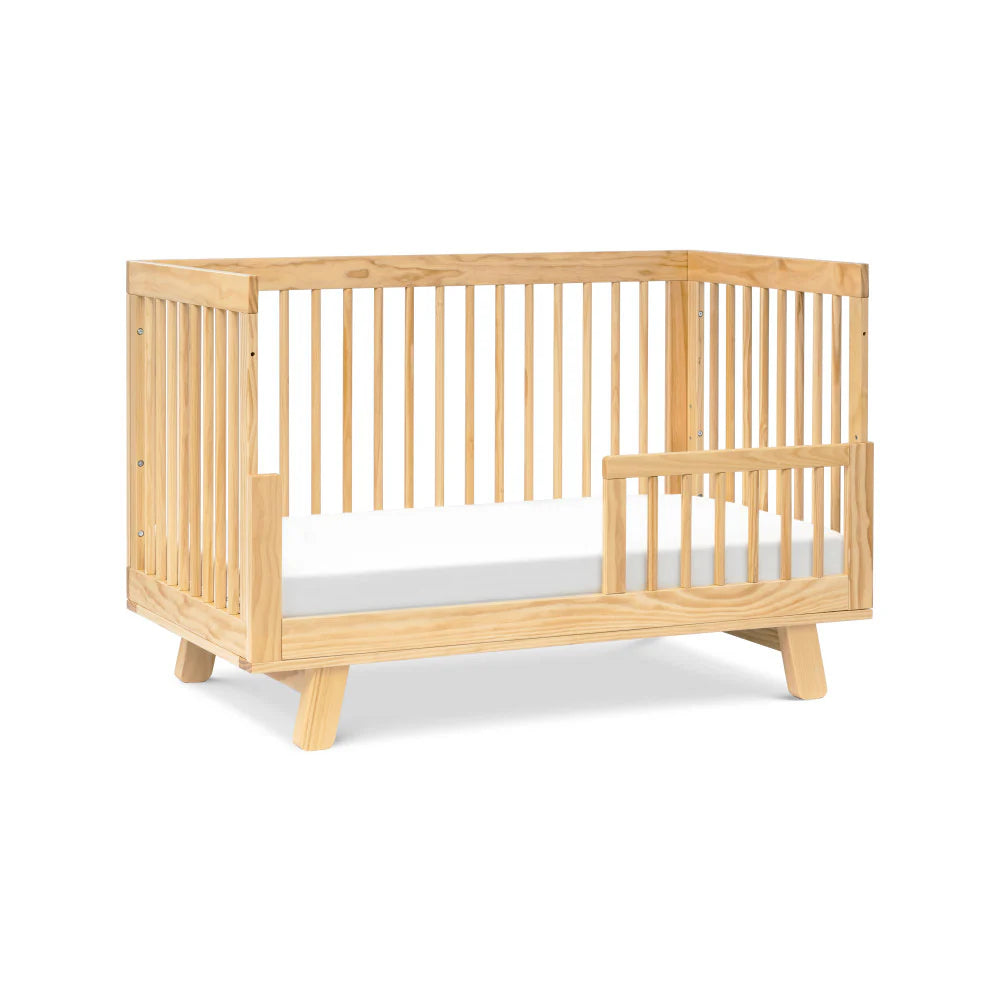 Hudson 3-in-1 Convertible Crib - Honey Finish