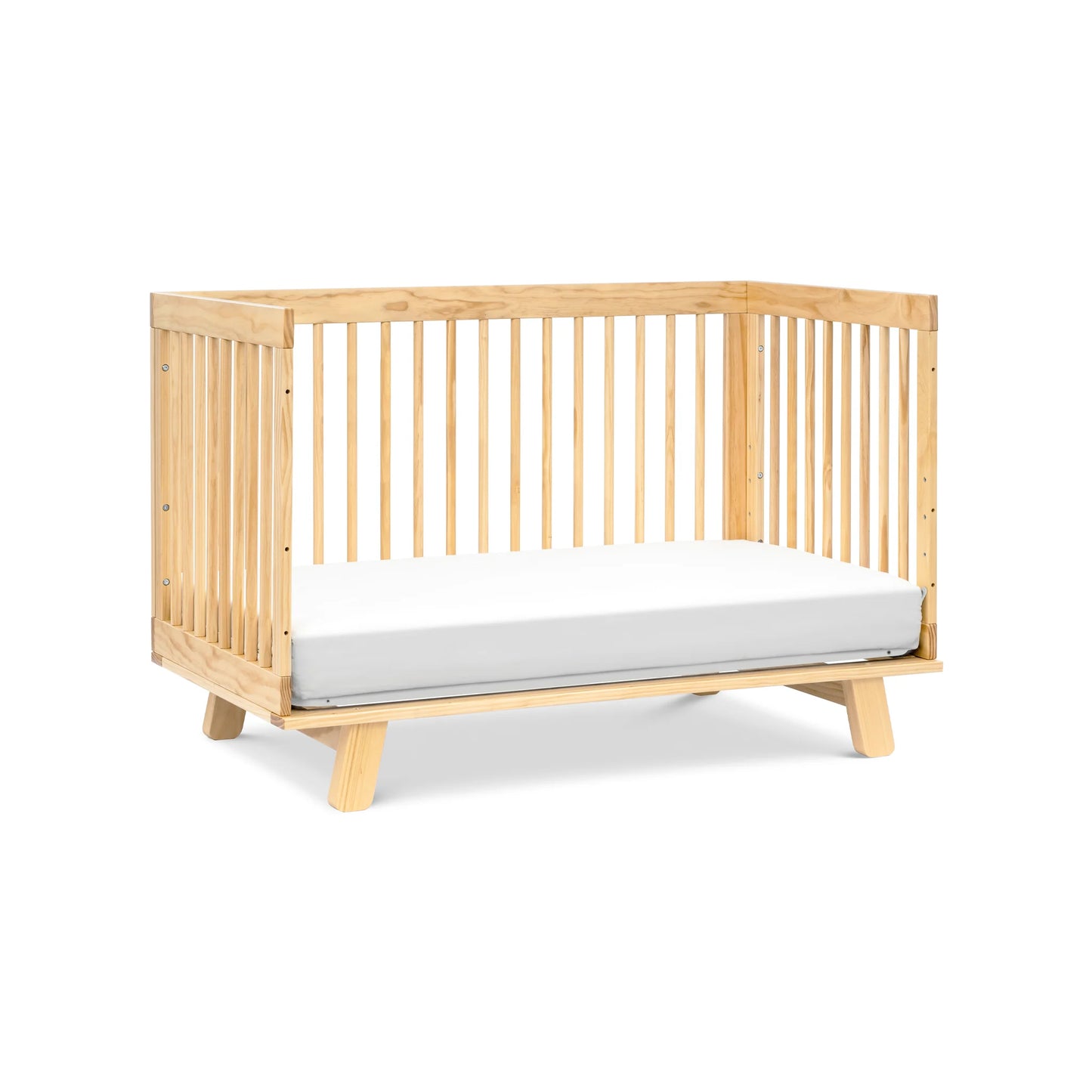 Hudson 3-in-1 Convertible Crib - Honey Finish