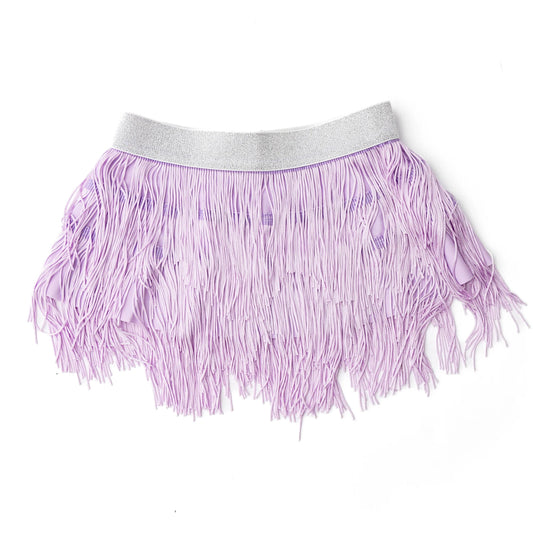 Purple Girls Fringe Skirt Cover Up