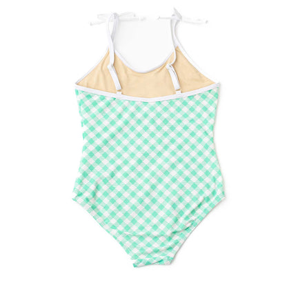 Daisy Stripe Sequined Swimsuit