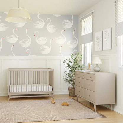 Peggy 3-in-1 Convertible Crib with Toddler Bed Conversion Kit Exclusive - Taupe