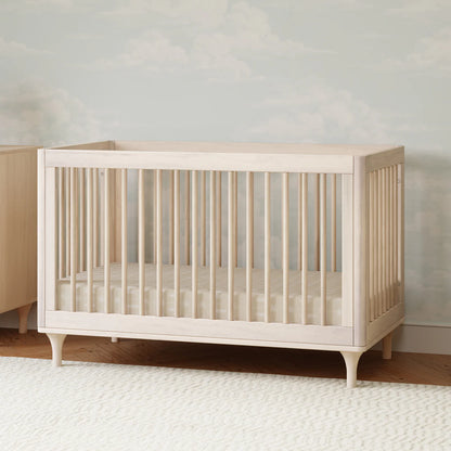 Lolly 3-in-1 Convertible Crib with Toddler Bed Conversion Kit - Washed Natural